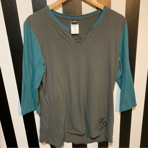 Y2K Woman’s Harley-Davidson 3/4 Sleeve Tee Shirt XXL 12/14/16 Retro Vintage - Picture 10 of 10